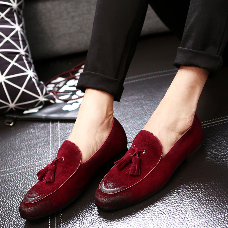 Schafwollgefütterte Mid-Top Leder Pea Schuhe | Ideal für Frühling und Herbst