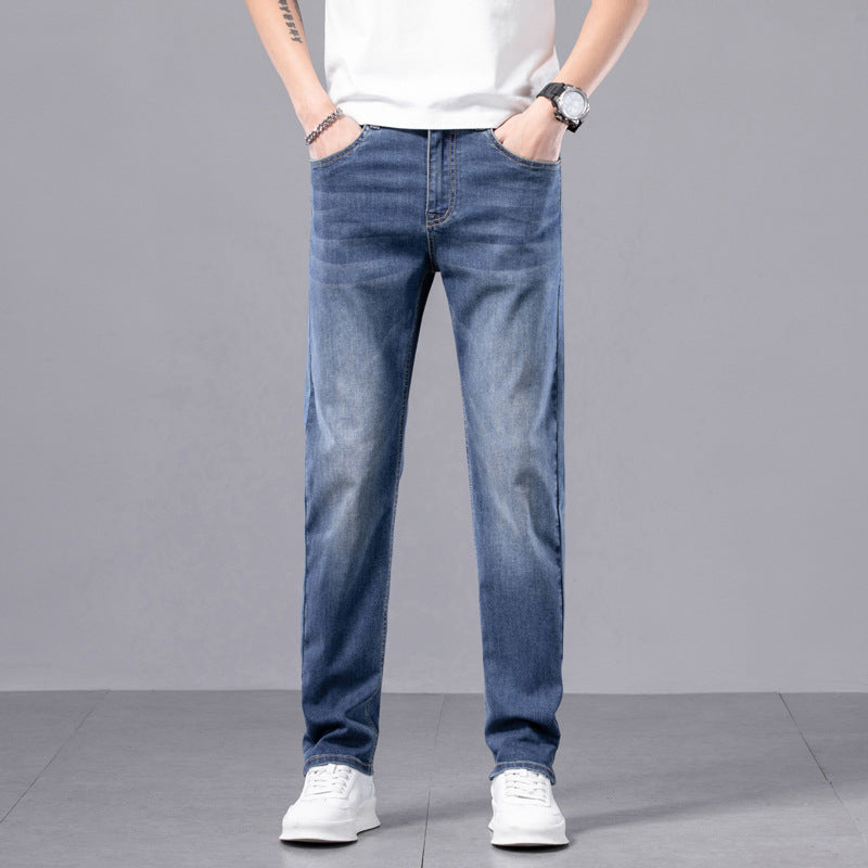 Herren Slim-Fit Stretch-Hose mit Reißverschluss | Ideal für den Frühling