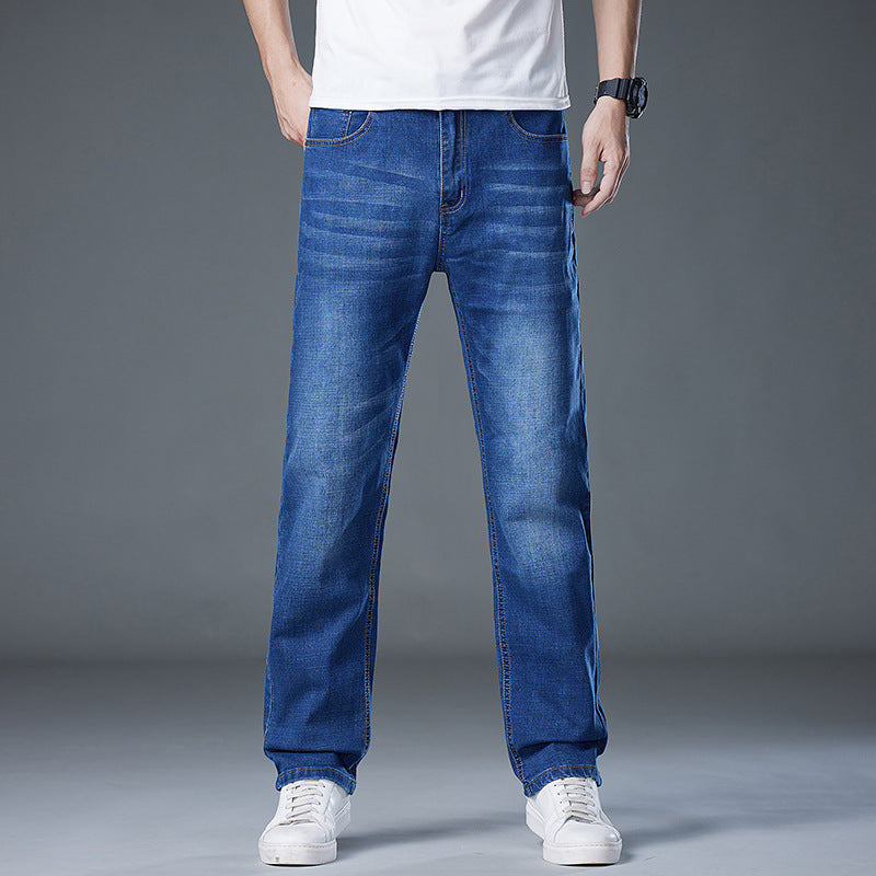 Plus-Size Herren Lose Gerade Bein Mit Mittlerer Taille Jeans I Ideal für Alle Jahreszeiten