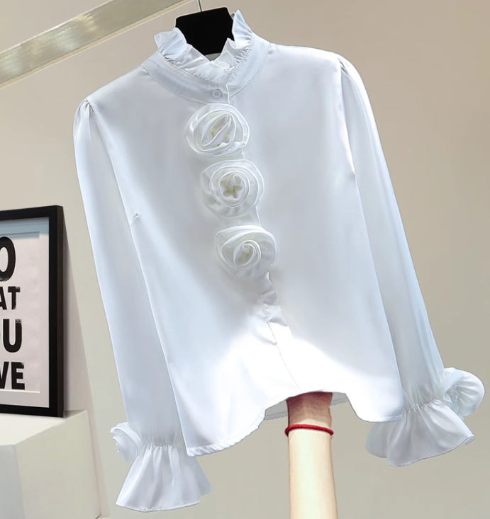 Geblümtes Langarmshirt mit Lockerer Passform zum Überziehen | Ideal für den Frühling
