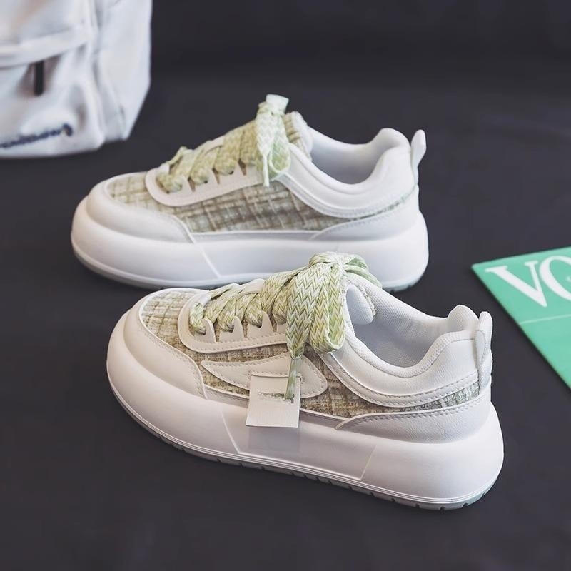 Canvas-Board-Schuhe mit dicker Sohle | Ideal für Frühling und Herbst