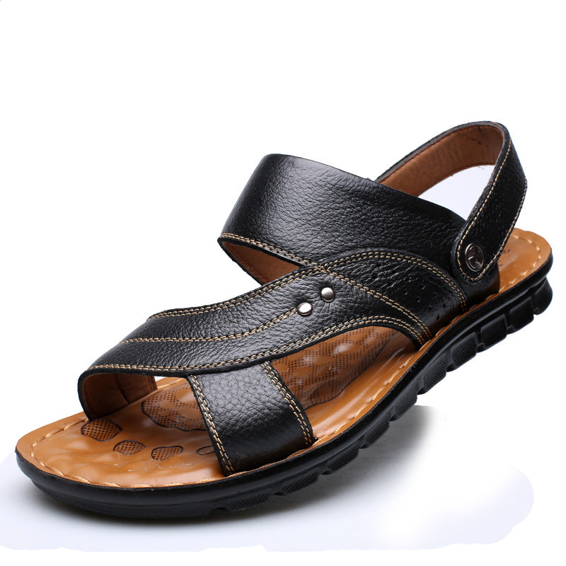 Leder Back Strap Sandalen mit Rutschfester Sohle | Ideal für den Sommer