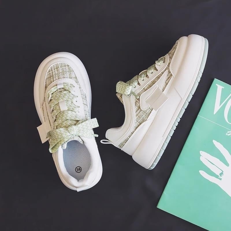 Canvas-Board-Schuhe mit dicker Sohle | Ideal für Frühling und Herbst