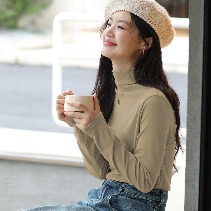Pullover mit Mittlerem Kragen Slim Fit und Langem Arm | Ideal für Herbst