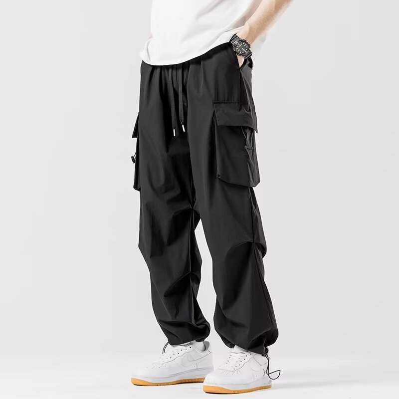 Herren Lockere Gerade Cargo Hosen Ideal für Frühling und Herbst