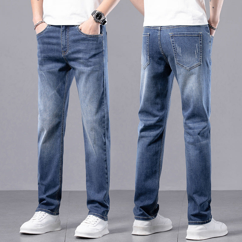 Herren Slim-Fit Stretch-Hose mit Reißverschluss | Ideal für den Frühling