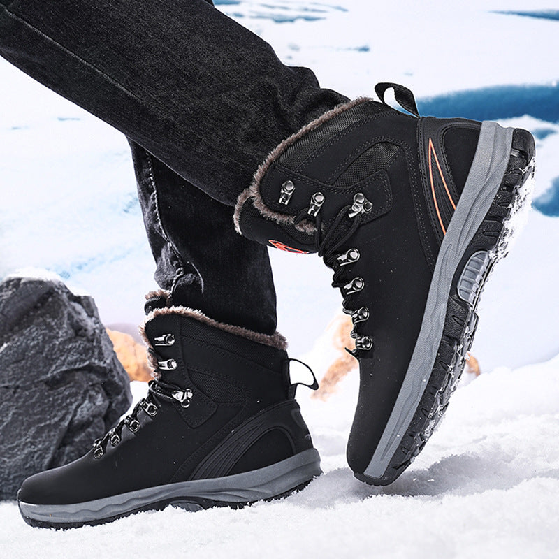 Winter Schneestiefel in Übergröße mit Fleece-Futter und TPR-Sohle | Ideal für den Winter