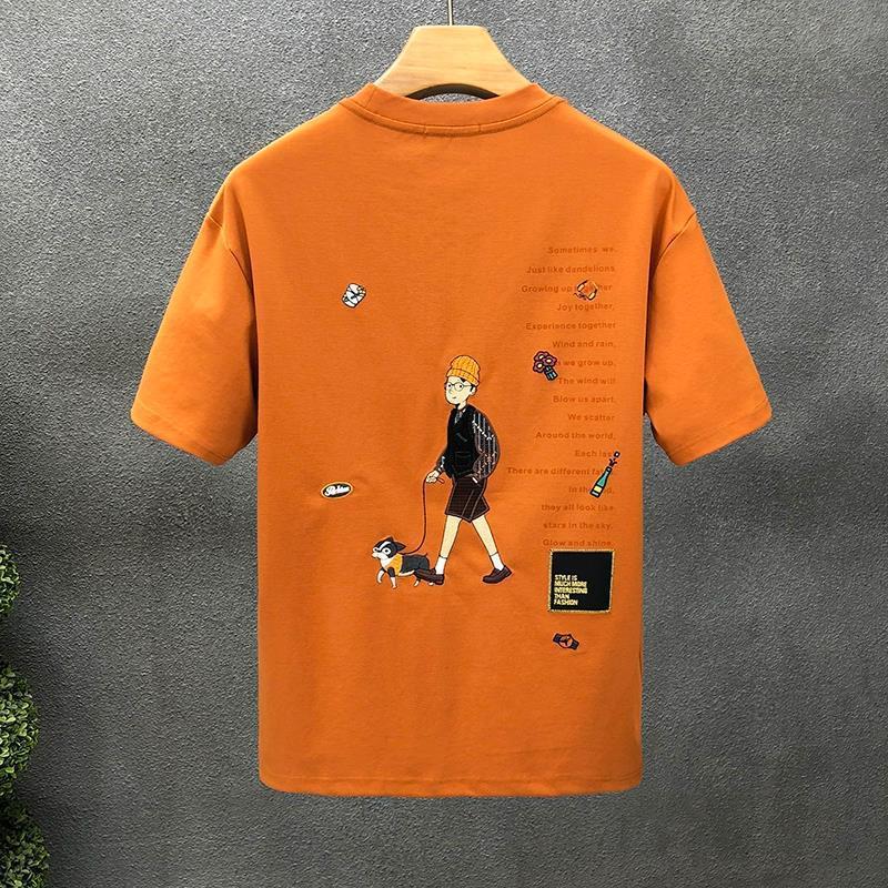 Herren Cartoon Print Lockeres Kurzarm T-Shirt – Ideal für den Sommer