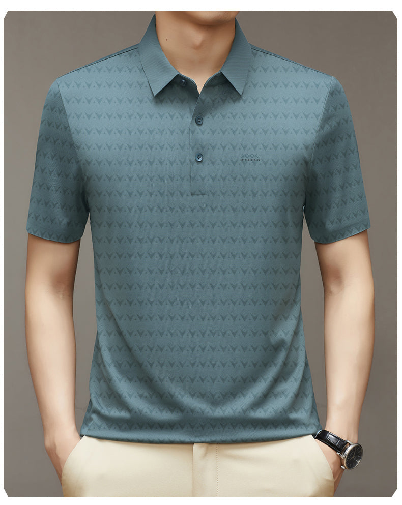 Herren Ice Silk T-Shirt mit kurzen Ärmeln Ideal für den Sommer