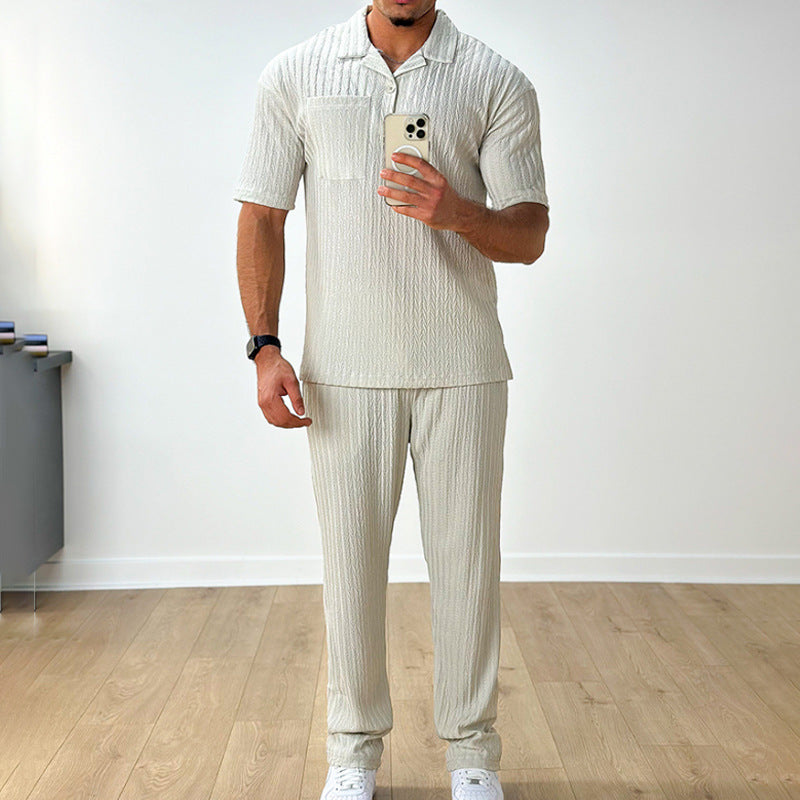 Herren-Set aus Polo-Shirt und Hose | Ideal für den Sommer