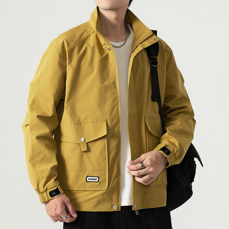 Gestreifte Cordjacke mit Aufgesetzten Taschen und Lockerer Passform | Ideal für den Frühling