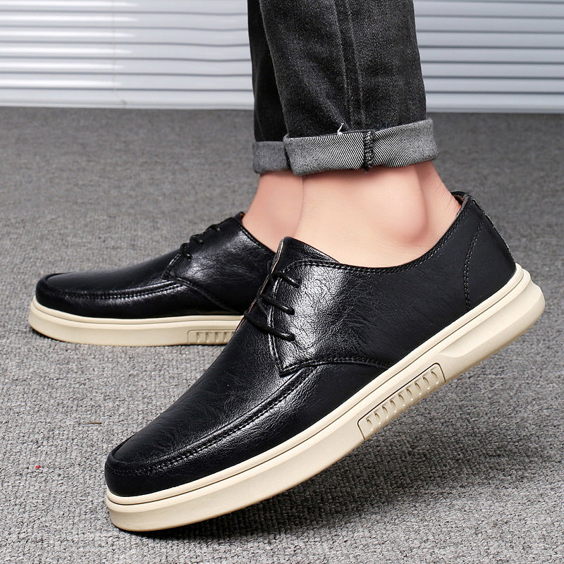Herren Echtes Leder Schnürschuhe mit Gummisohle | Ideal für alle Jahreszeiten