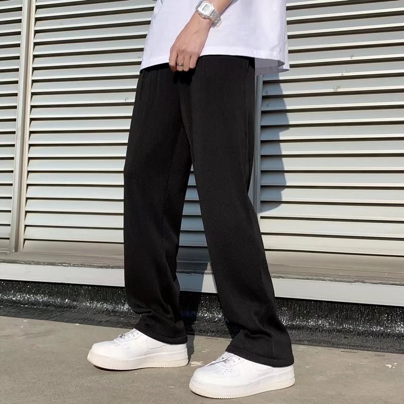 Herren Leichte Weite Gerade Hosen mit Mittelhoher Taille I Ideal für Frühling und Sommer