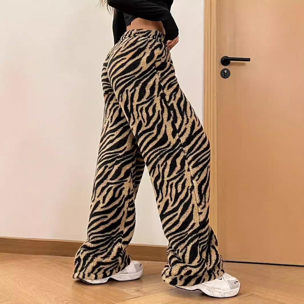 Leopard-Print Weite-Hosen | Ideal für Frühling und Sommer