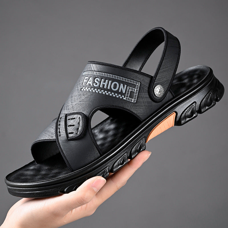 Offene Zehen Echtes Leder Sandalen mit Rutschfester Sohle | Ideal für den Sommer