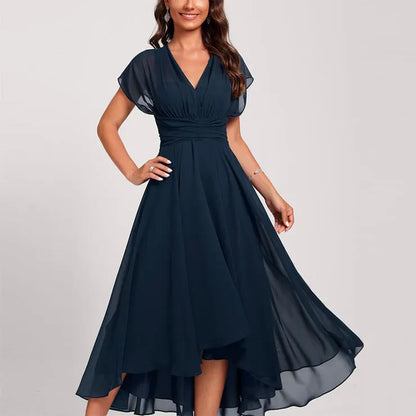 Fließendes Midikleid mit Ärmeln | Ideal für den Frühling