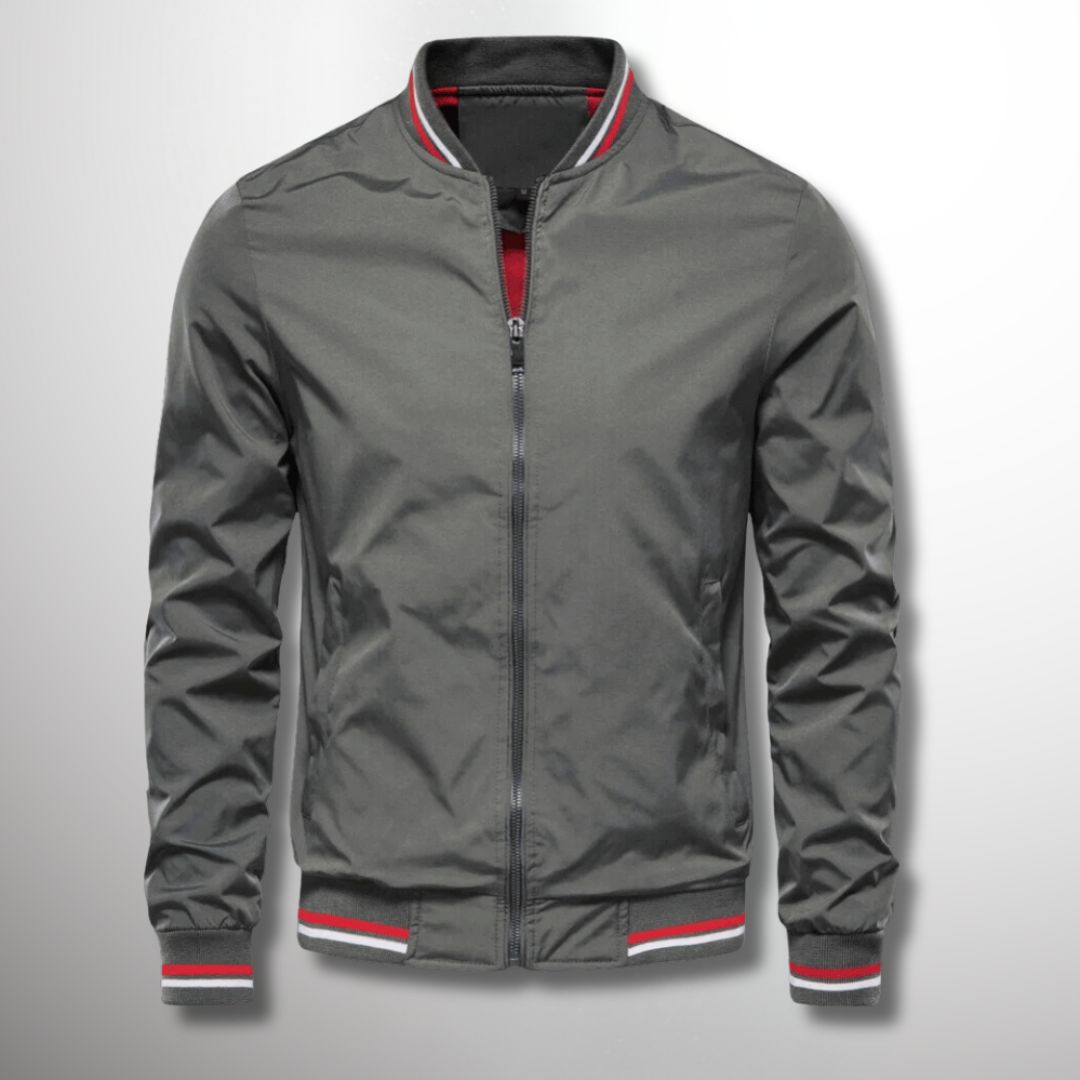 Herren Leichte Wasserabweisende Jacke mit Reißverschluss Ideal für Frühling und Herbst