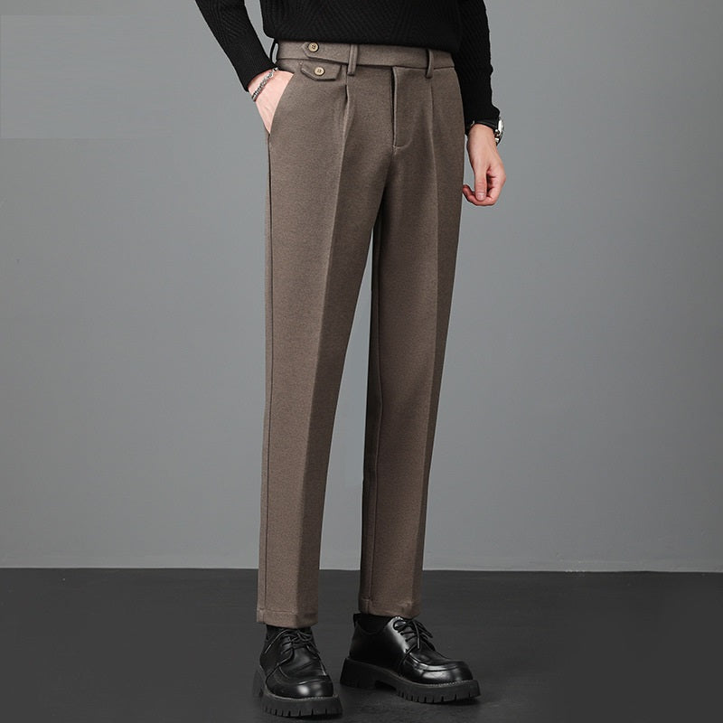 Herren Stretch-Hose aus Wollmischung | Ideal für den Herbst