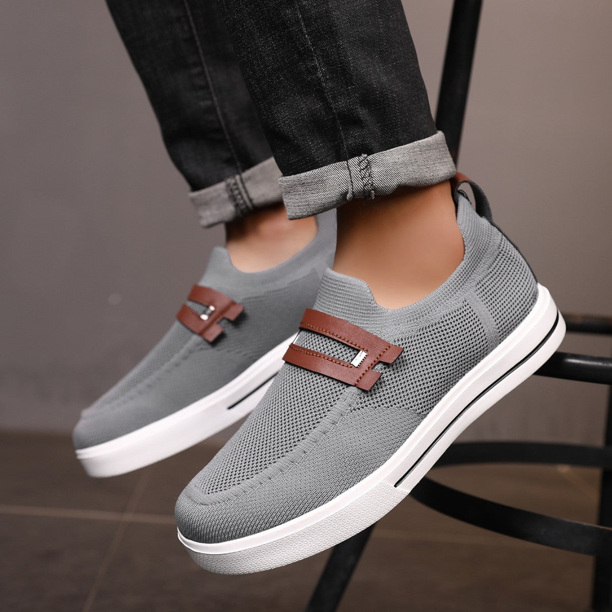 Herren Atmungsaktive Mesh Slip-On Schuhe | Ideal für den Sommer