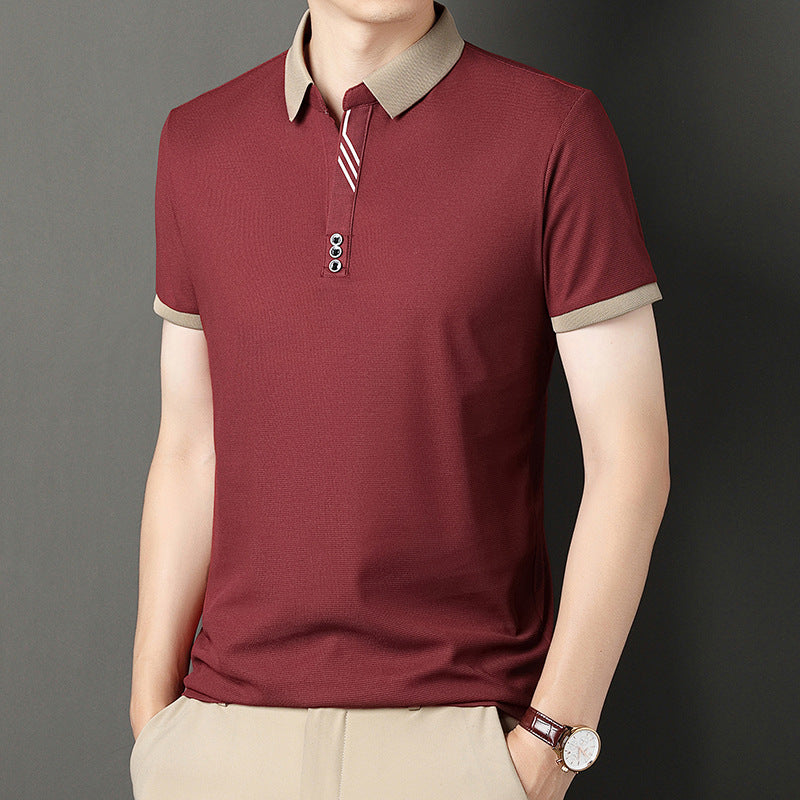 Herren Leichtes Kurzarm-Pullover-T-Shirt Ideal für den Sommer