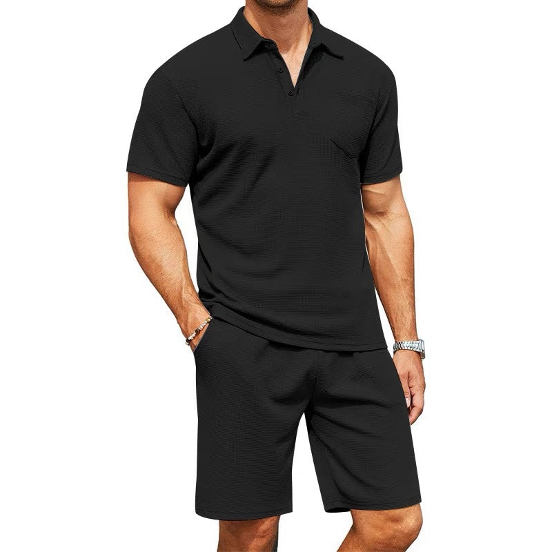 Herren Slim-Fit Polo-Shirt mit Reverskragen Ideal für den Sommer