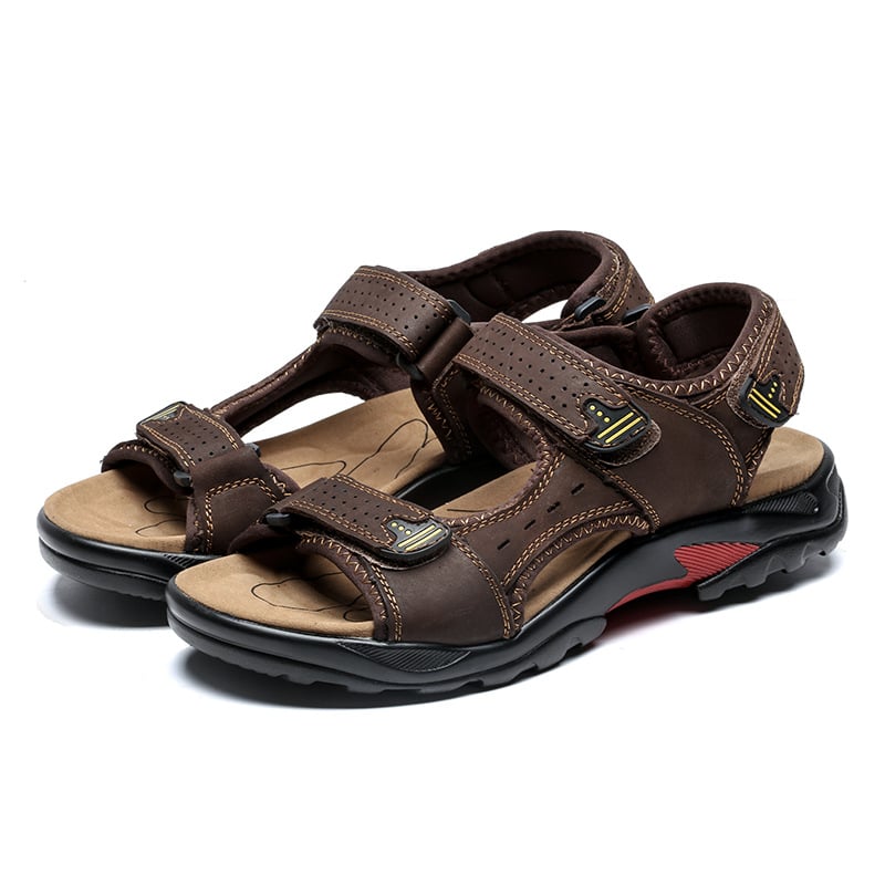 Slip-On Sandalen aus Synthetikleder mit flacher Sohle | Ideal für Frühling und Sommer