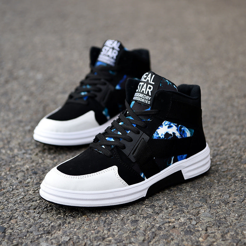 Tarnmuster Mid-Top Sneaker mit Gummisohle | Ideal für alle Jahreszeiten