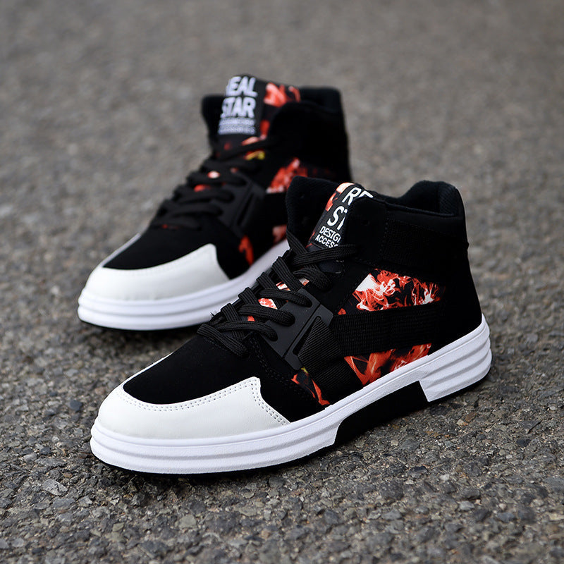 Tarnmuster Mid-Top Sneaker mit Gummisohle | Ideal für alle Jahreszeiten