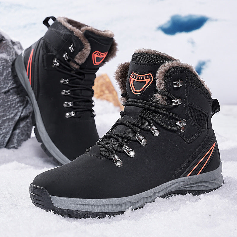 Winter Schneestiefel in Übergröße mit Fleece-Futter und TPR-Sohle | Ideal für den Winter