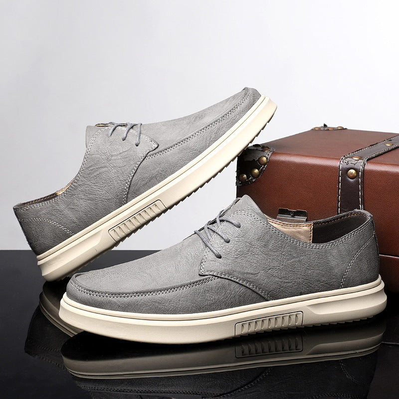 Herren Echtes Leder Schnürschuhe mit Gummisohle | Ideal für alle Jahreszeiten