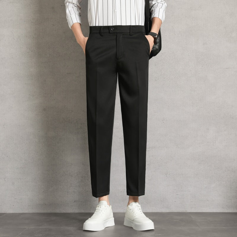 Herren Hochtaillierte Hosen mit Geradem Bein I Ideal für Frühling und Herbst