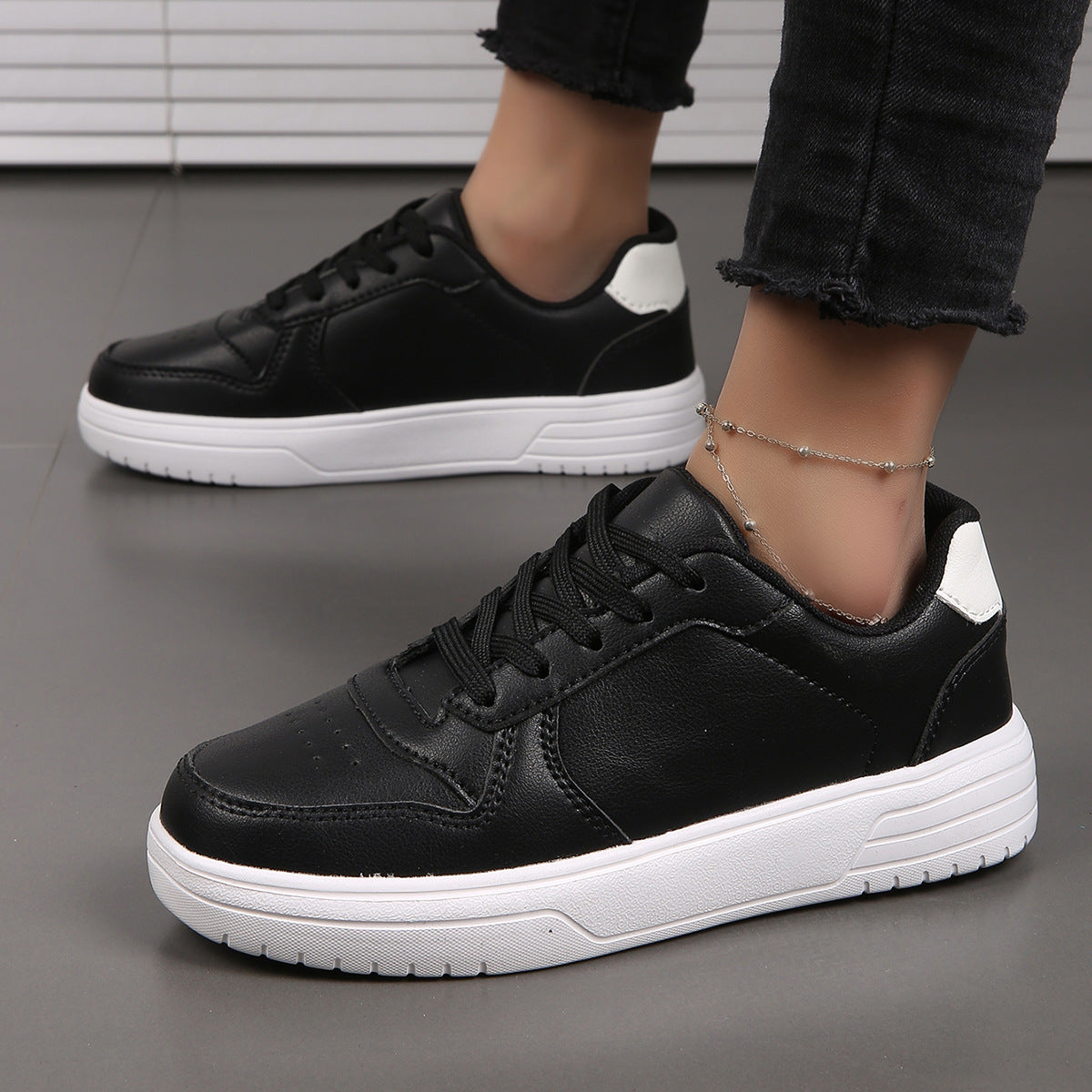 Herren Atmungsaktive Leder Sportschuhe | Ideal für Frühling & Herbst