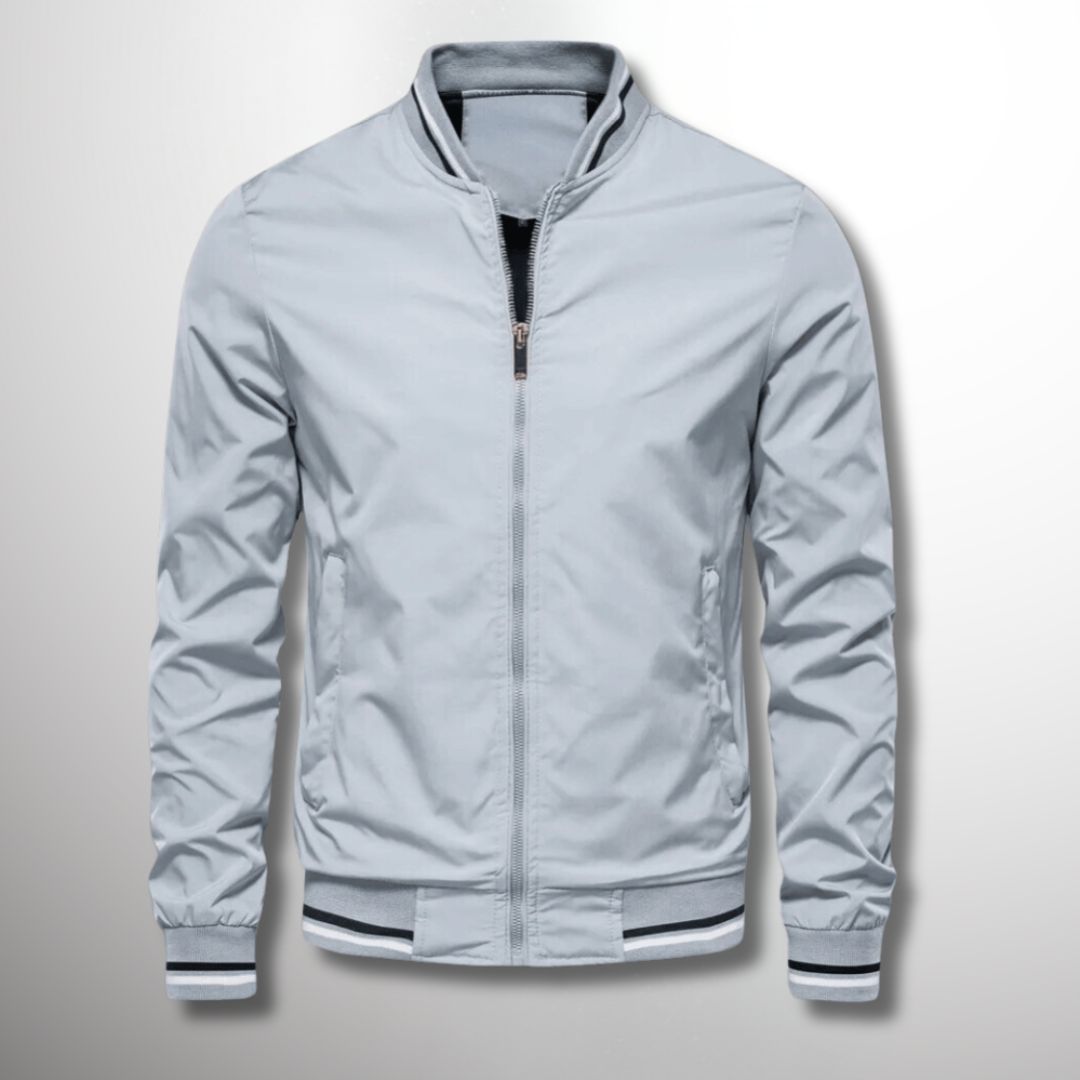 Herren Leichte Wasserabweisende Jacke mit Reißverschluss Ideal für Frühling und Herbst