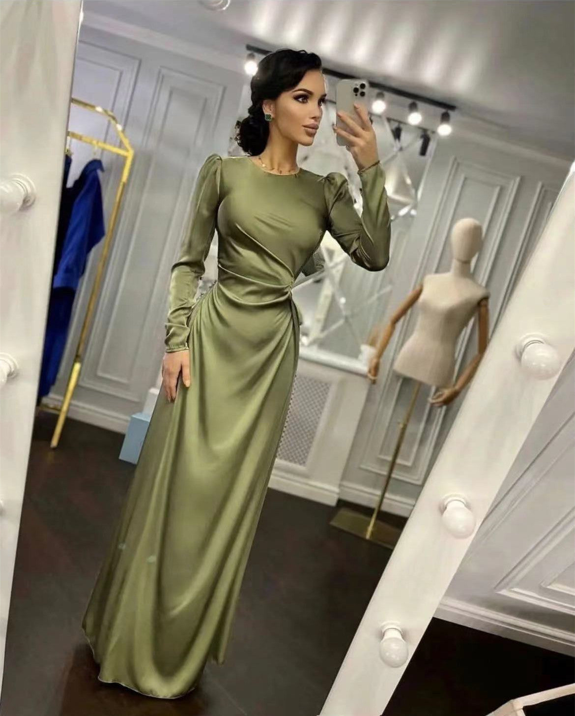 Tailliertes Kleid mit Unregelmäßigem Saum | Ideal für den Frühling und Sommer