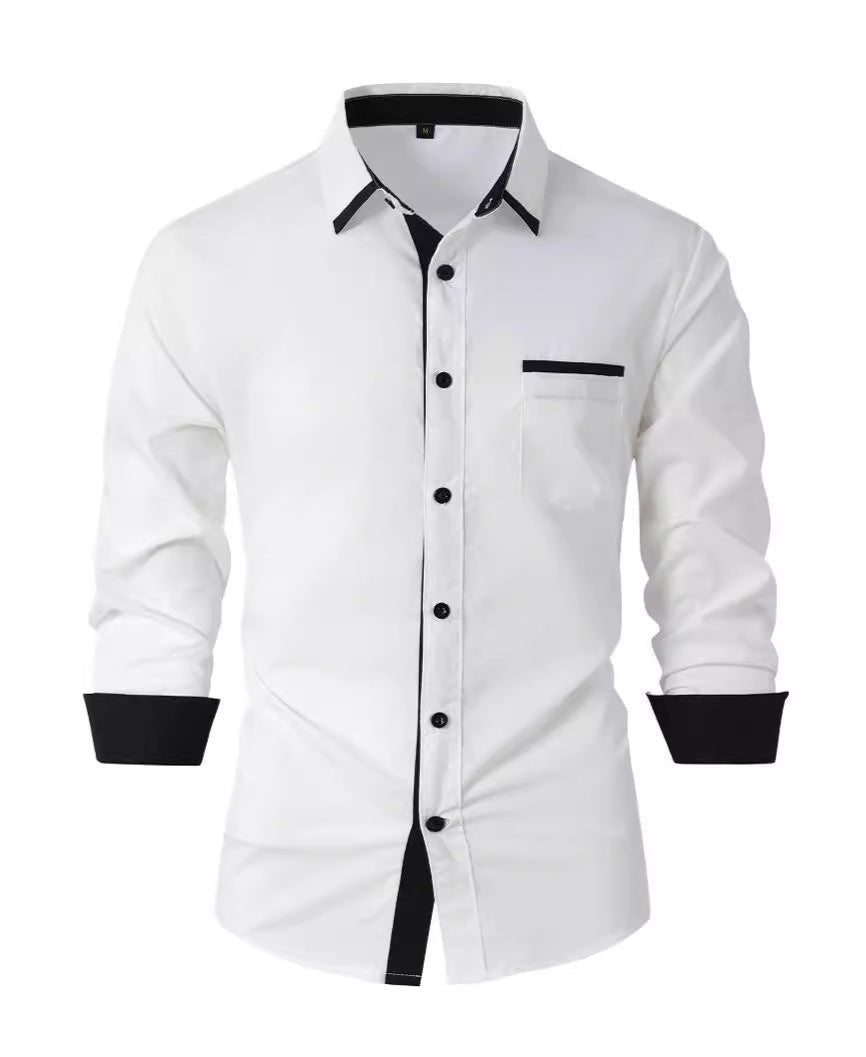 Baumwollhemd mit Streifen und Slim Fit | Ideal für Frühling und Herbst