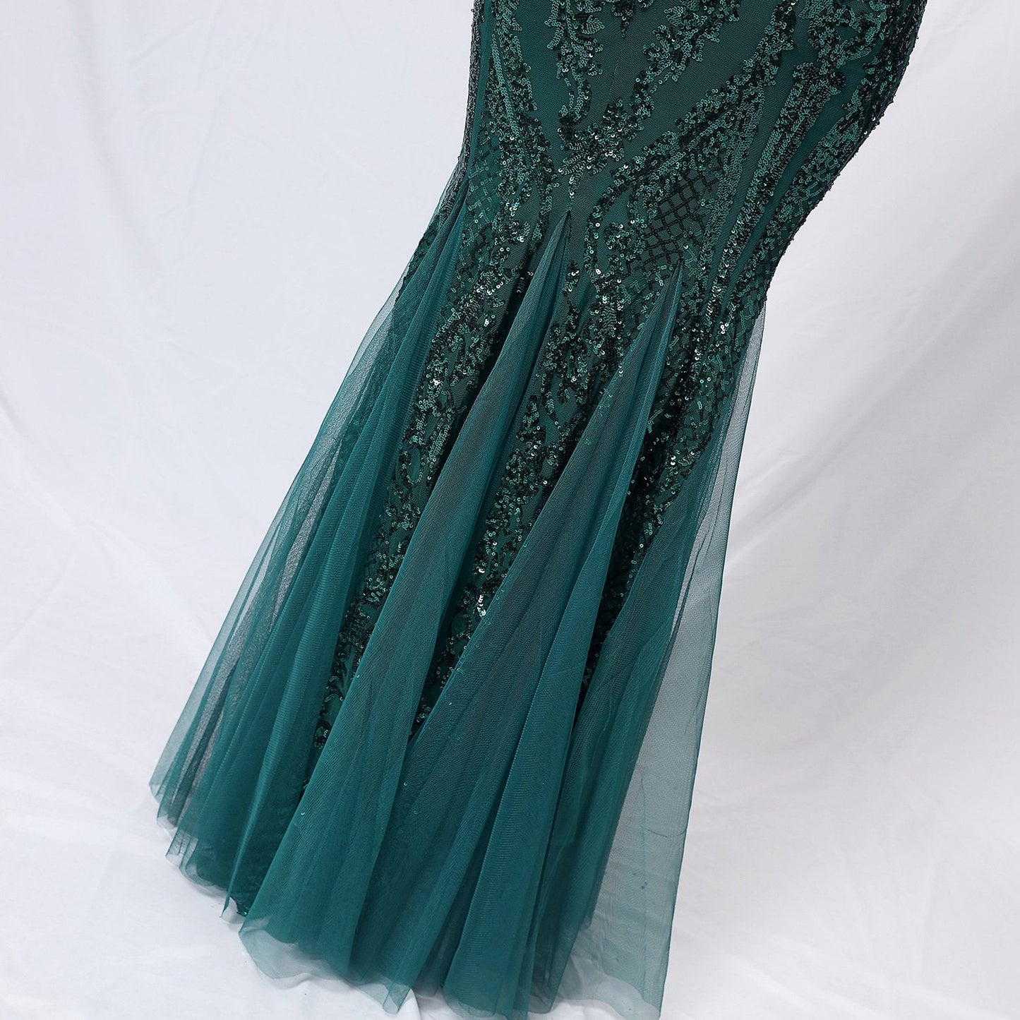 Rückenfreies Fischschwanz-Abendkleid mit Taillendetail | Ideal für alle Jahreszeiten