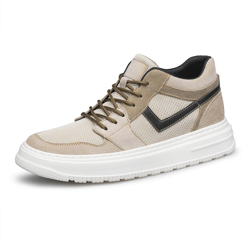 Atmungsaktive Mesh- und Leder-Sneaker Ideal für Frühling und Sommer