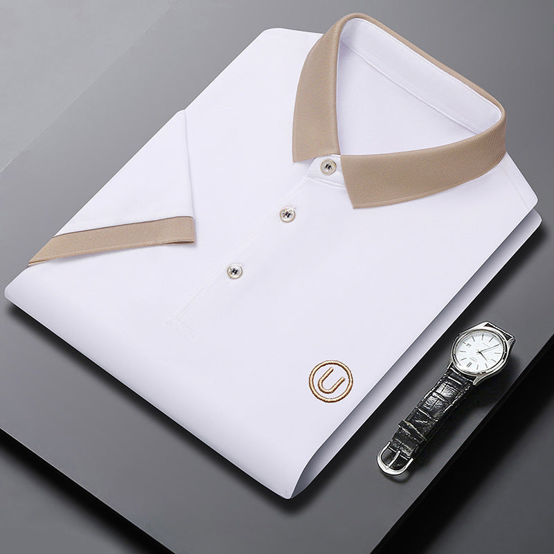 Einfarbiges Kurzarm Polo Shirt – Ideal für den Sommer