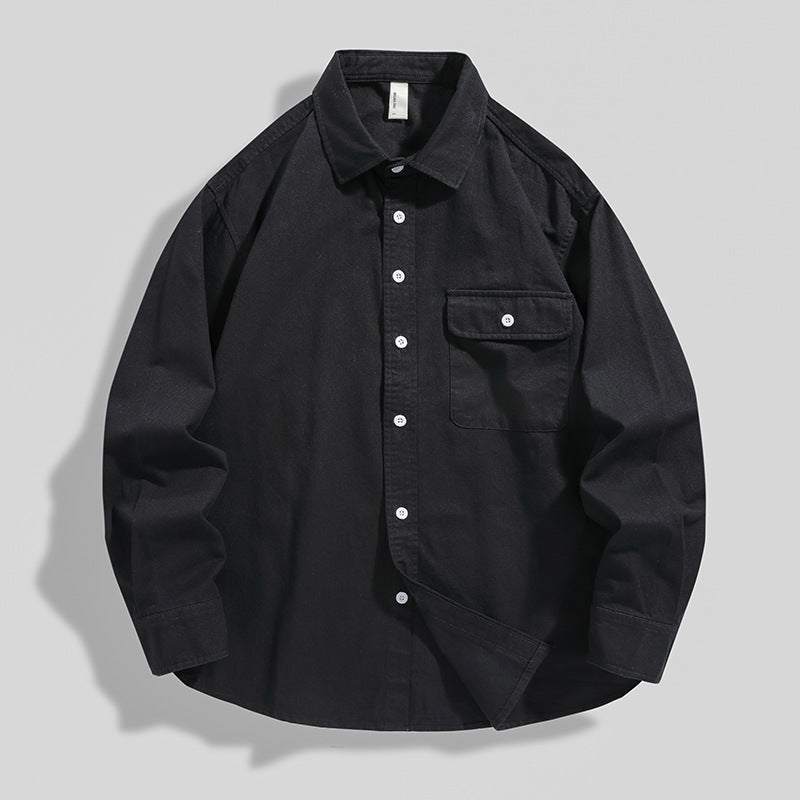 Herren Baumwoll-Loser Schnitt Hemdjacke | Ideal für Alle Jahreszeiten