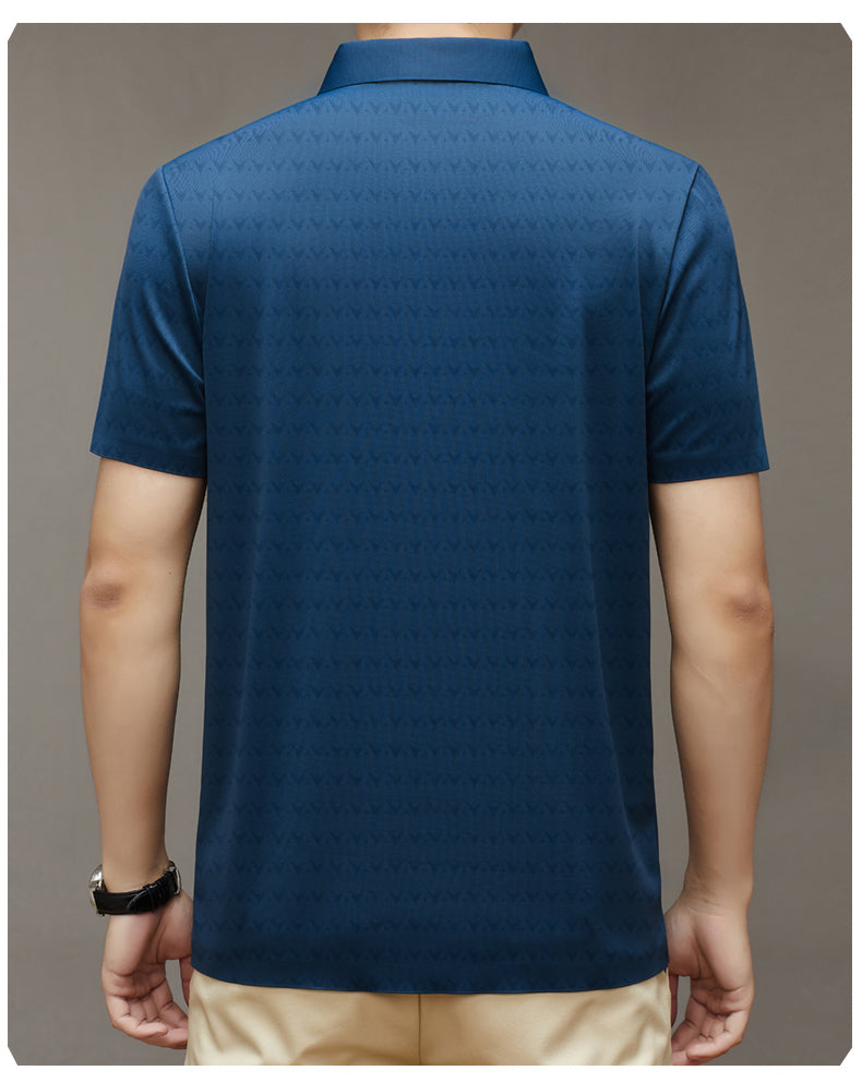 Herren Ice Silk T-Shirt mit kurzen Ärmeln Ideal für den Sommer