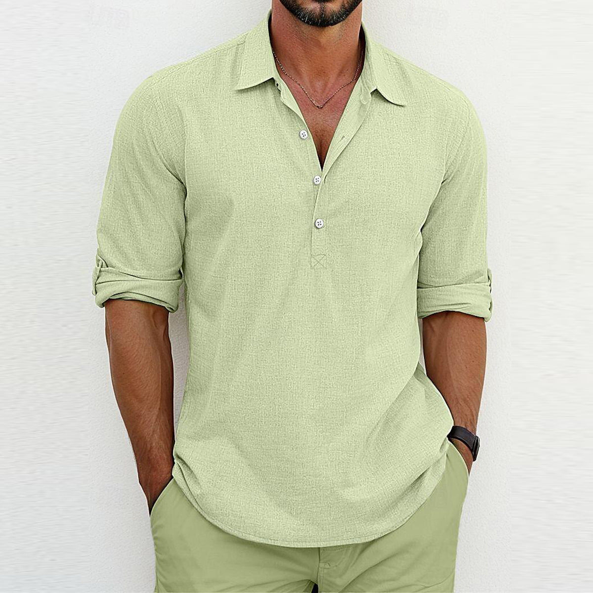 Langarm-Polo-Shirt mit Kragen Ideal für Alle Jahreszeiten