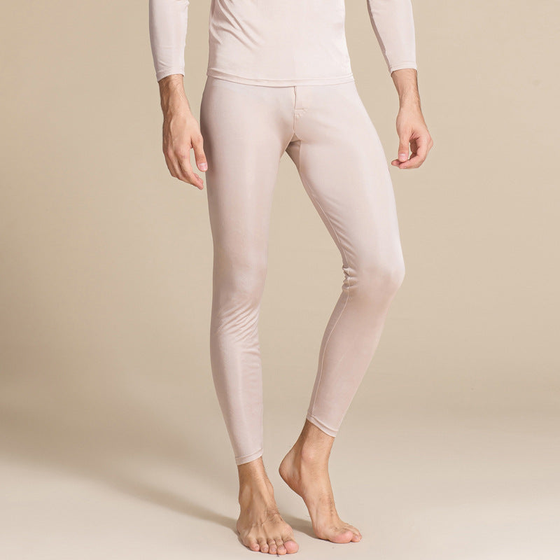 Seidene Gestrickte Thermohose für Herren Slim Fit I Ideal für den Winter