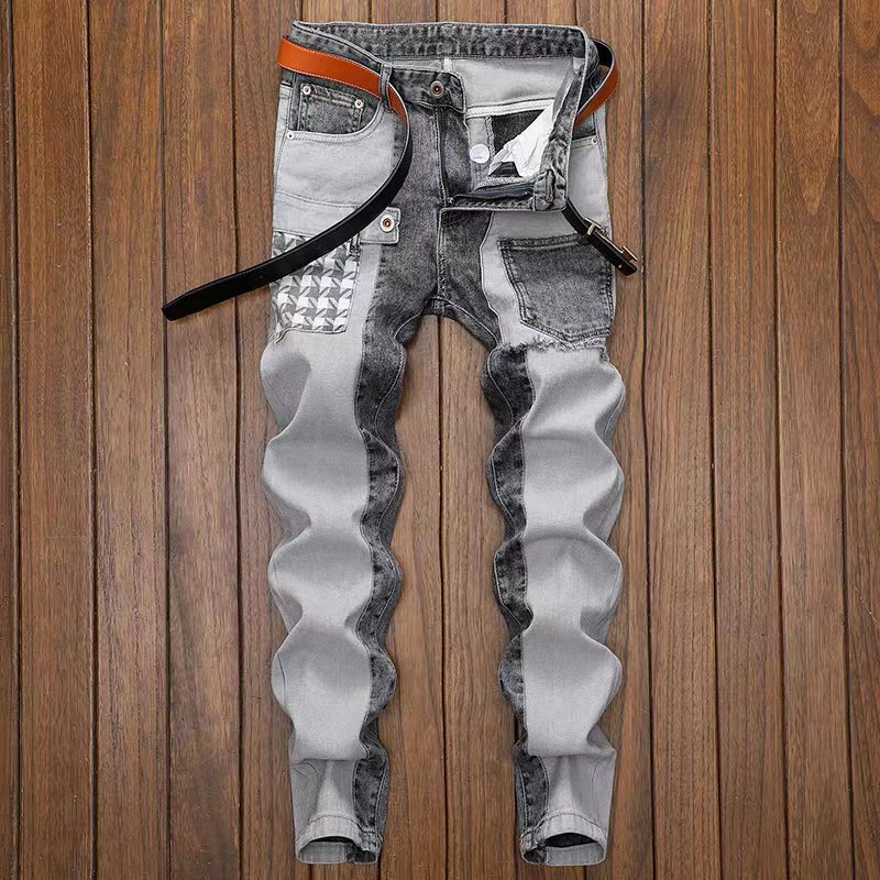 Herren Slim Fit Skinny Elastische Verkürzte Jeans I Ideal für Frühling und Sommer