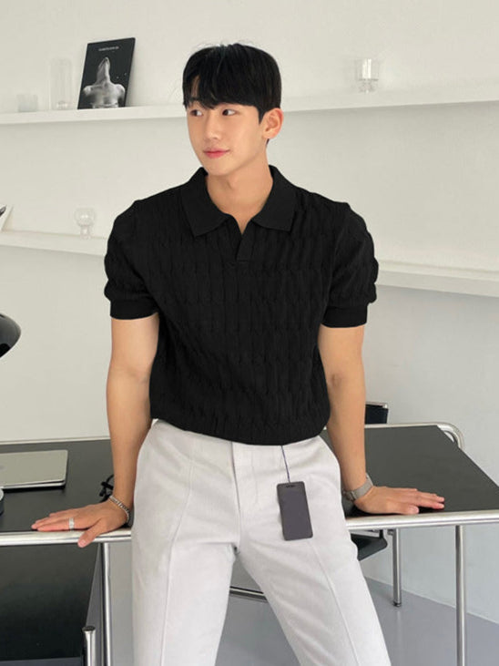 Kurzärmliges Poloshirt mit Reißverschlussdetail | Ideal für den Sommer