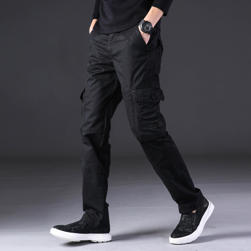 Herren Gerade-Hose mit Mehreren Taschen Arbeits-Hose I Ideal für Alle Jahreszeiten