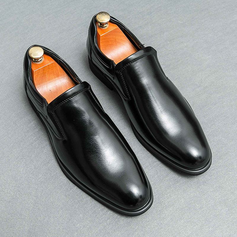 Herren Leder Slip-On Business Schuhe mit Rutschfester Gummisohle | Ideal für Alle Jahreszeiten