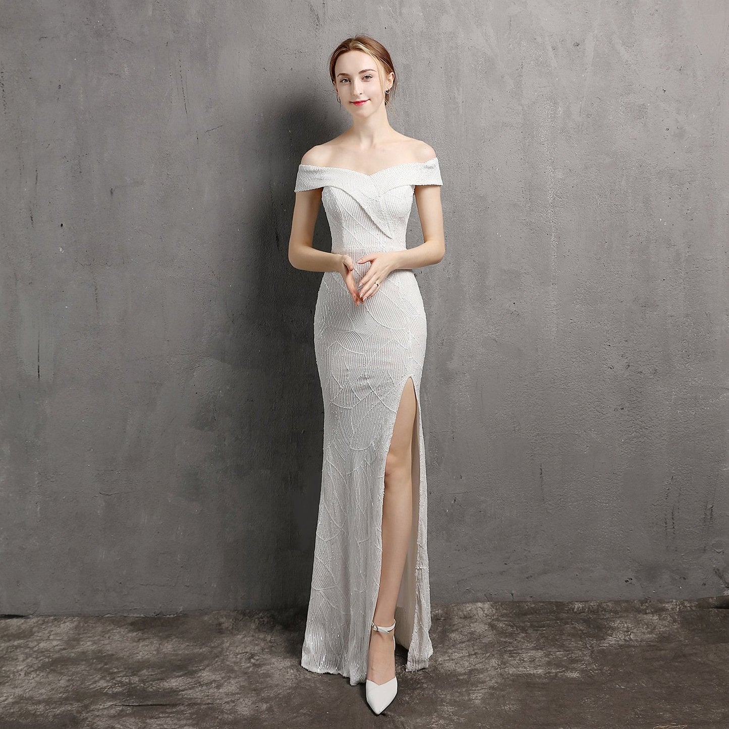 Elegantes Abendkleid mit Fließender Silhouette | Ideal für Frühling und Sommer