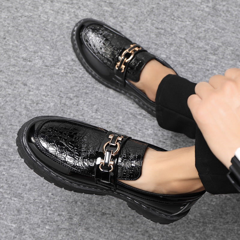 Glänzende Niedrig-Top Leder Schuhe für Herren Ideal für Frühling, Sommer und Herbst