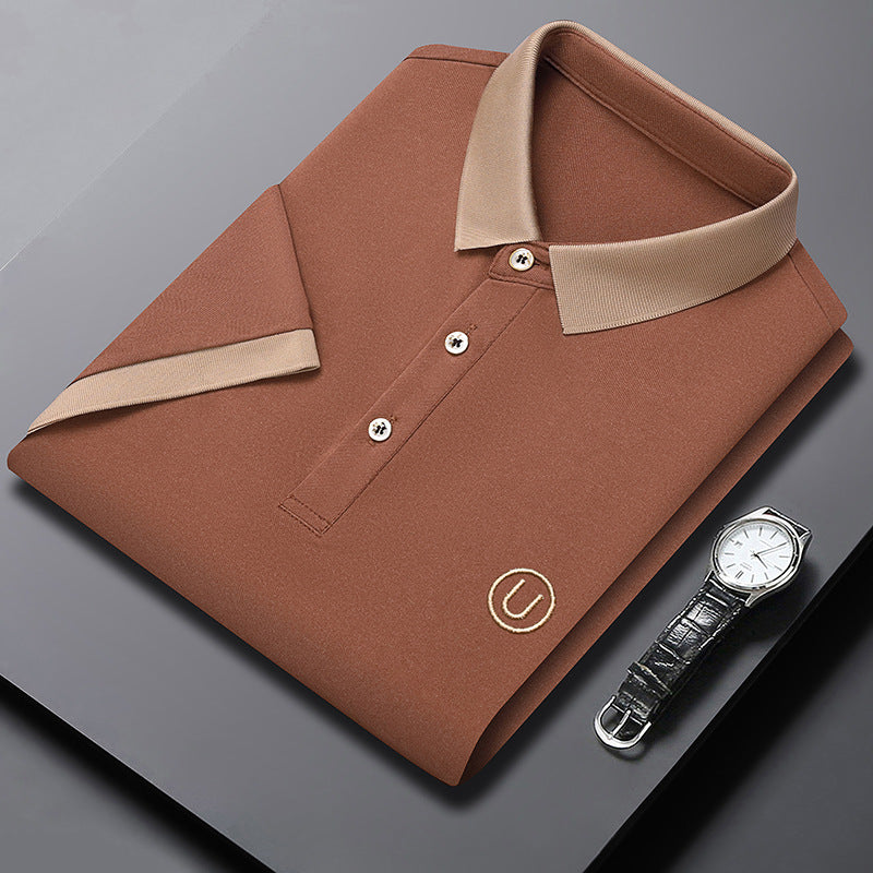 Einfarbiges Kurzarm Polo Shirt – Ideal für den Sommer