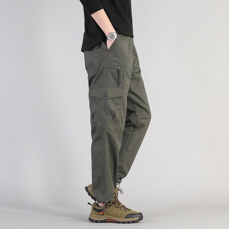 Herren Locker Geschnittene Latzhose mit Geradem Bein und Mehreren Taschen I Ideal für alle Jahreszeiten